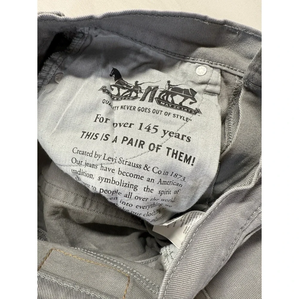 Levis 514‎ jeans Mens 30x32 Grey straight fit pants work casual Denim
